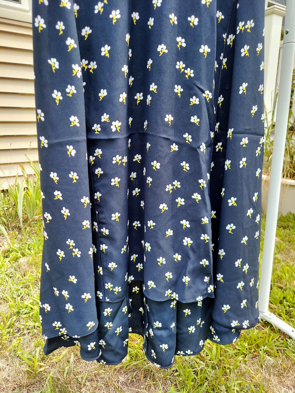 Kate Spade Daisy Toss Navy Floral High Low Midi Dress Women Size 2 NWOT Feminine - Picture 10 of 11